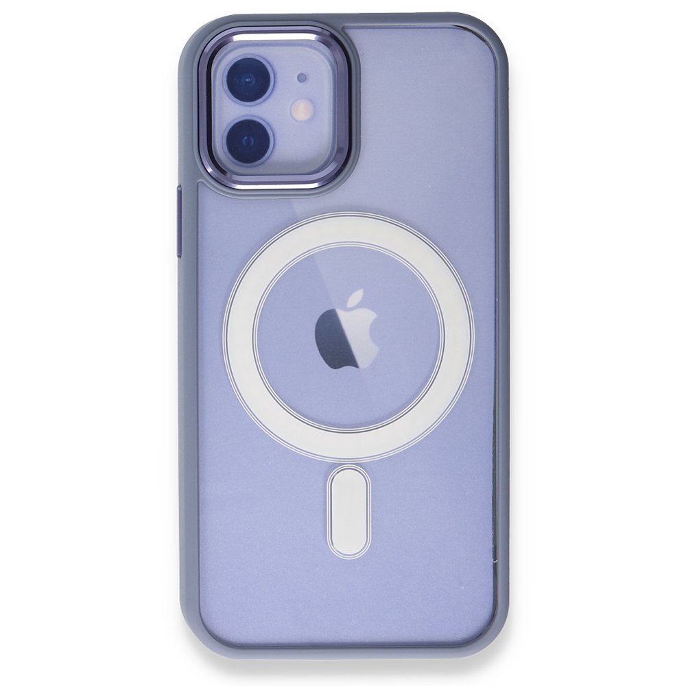 Newface iPhone 12 Kılıf Room Magneticsafe Silikon - Sierra Blue