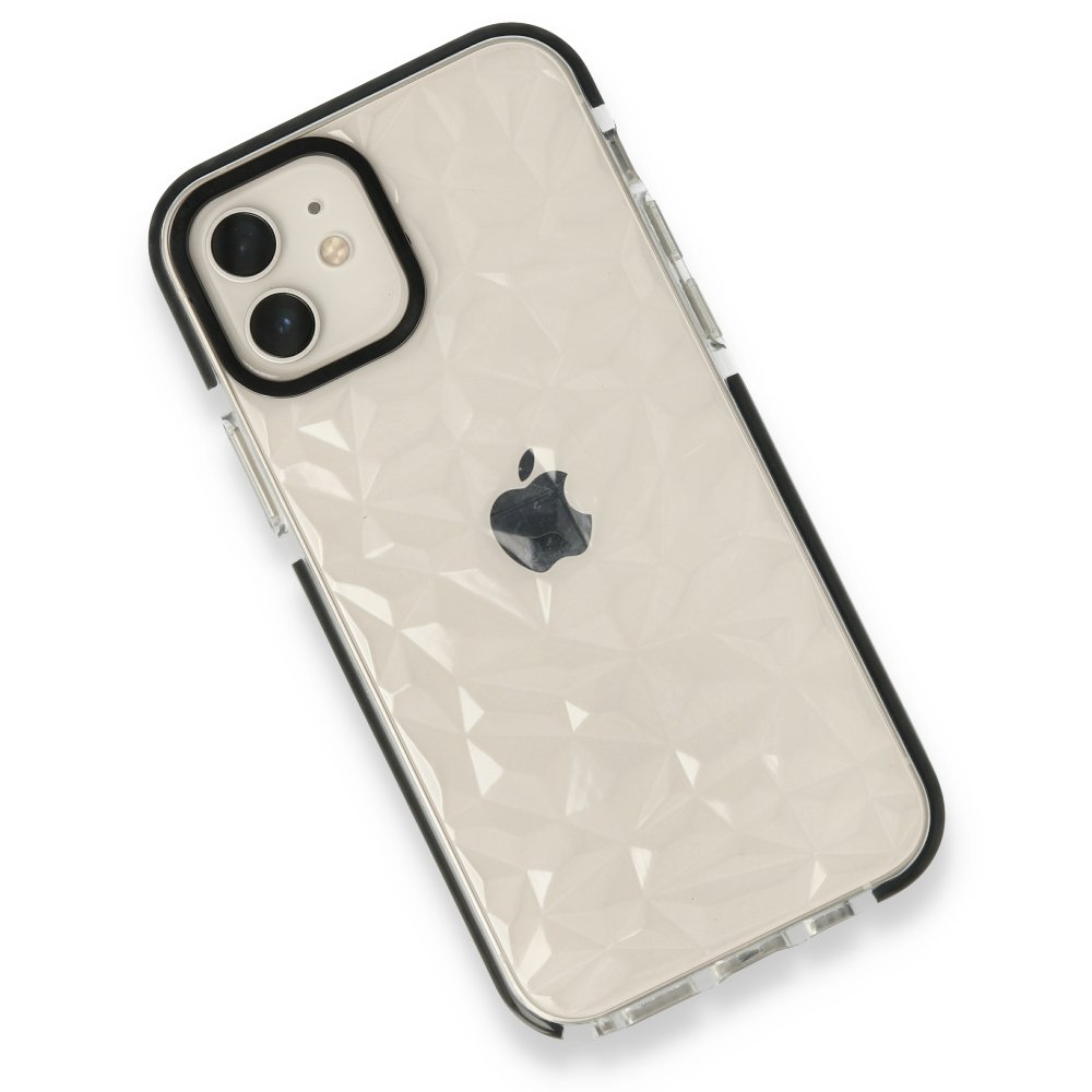 Newface iPhone 12 Kılıf Salda Silikon - Siyah