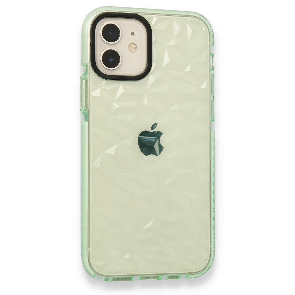 Newface iPhone 12 Kılıf Salda Silikon - Yeşil