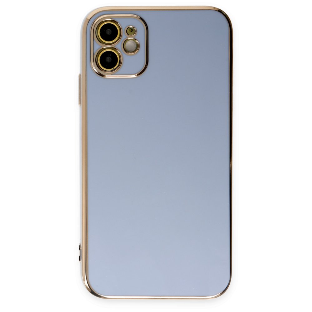 Newface iPhone 12 Kılıf Volet Silikon - Mavi