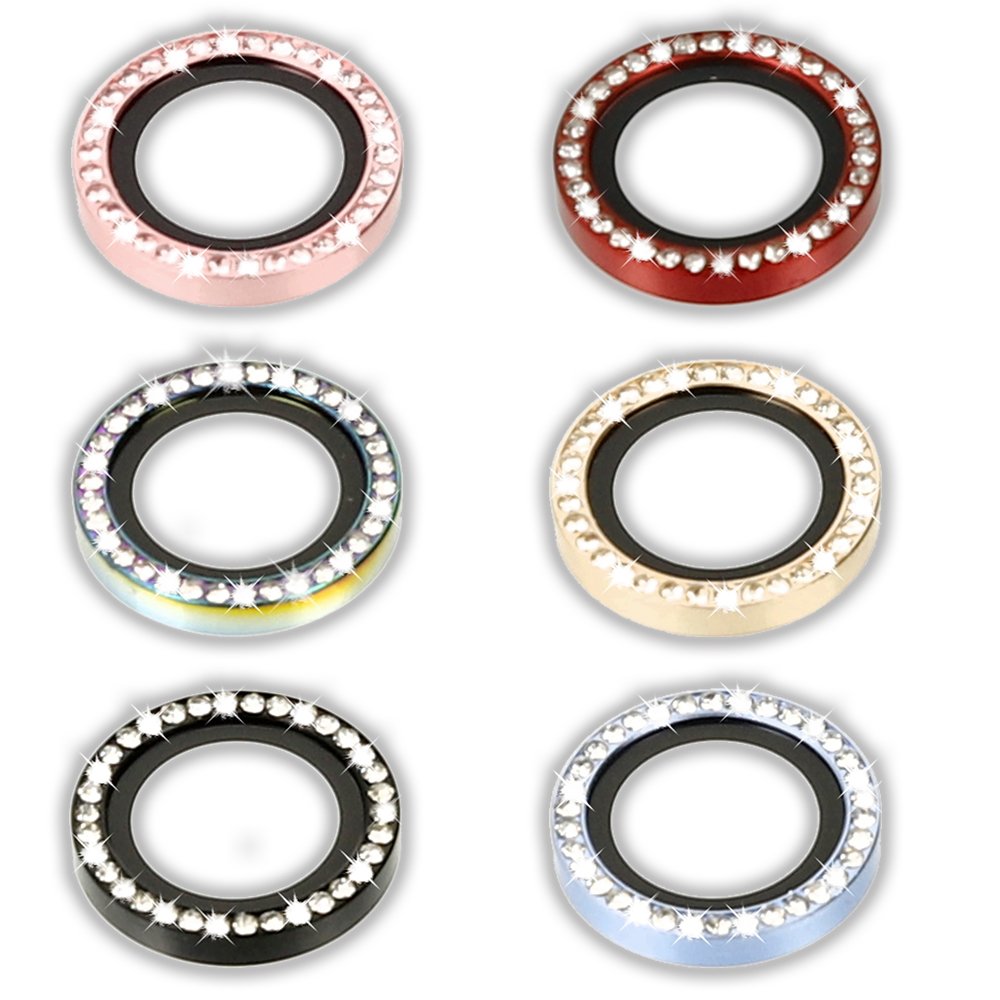 Newface iPhone 12 Mini Diamond Kamera Lens - Siyah