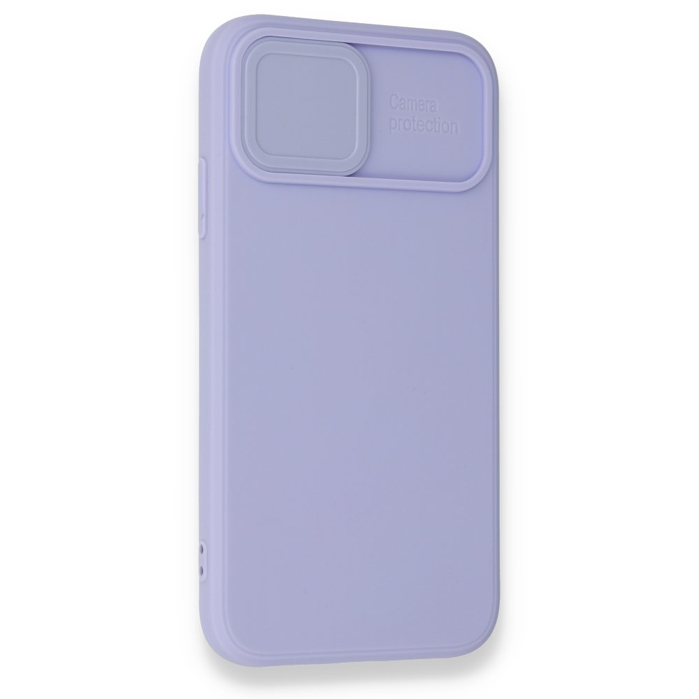 Newface iPhone 12 Mini Kılıf Color Lens Silikon - Mor