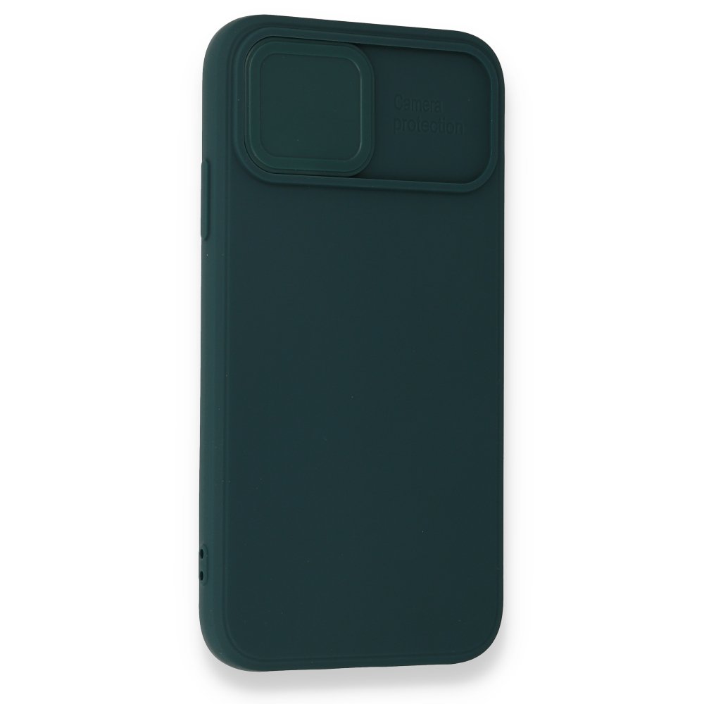 Newface iPhone 12 Mini Kılıf Color Lens Silikon - Yeşil