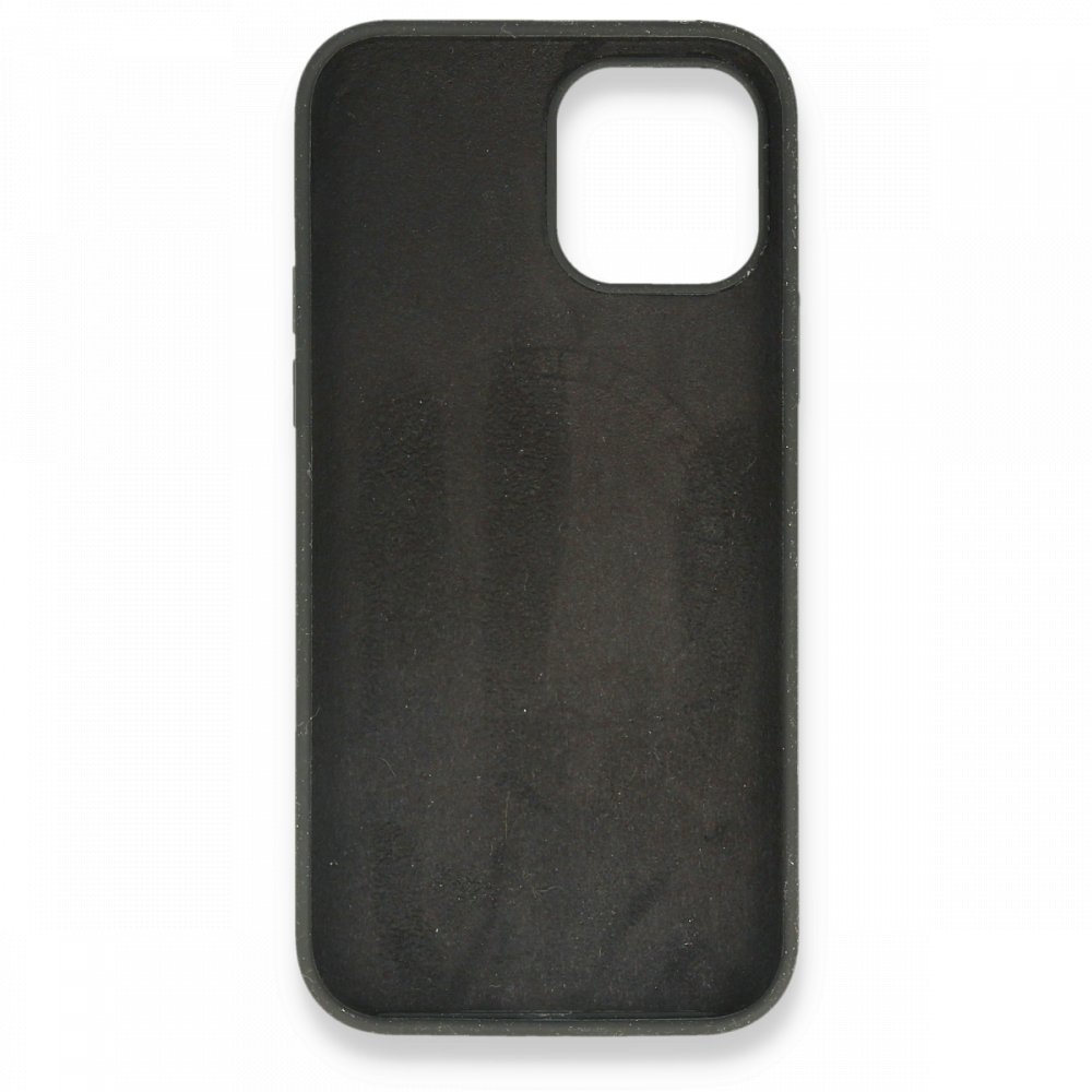 Newface iPhone 12 Mini Kılıf Magneticsafe Lansman Silikon Kapak - Siyah