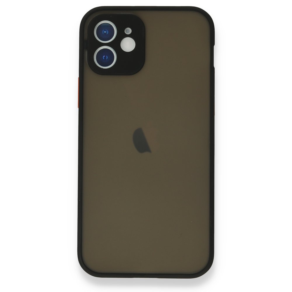 Newface iPhone 12 Mini Kılıf Montreal Silikon Kapak - Siyah