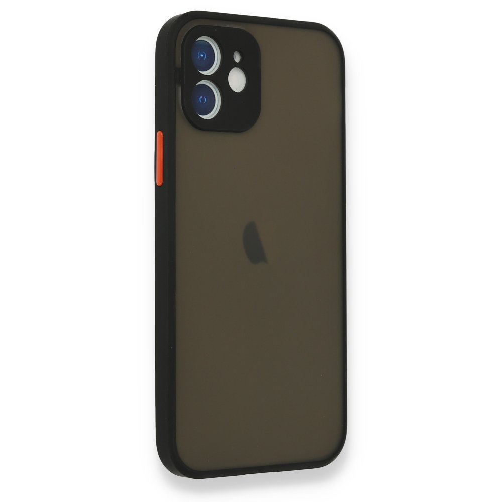 Newface iPhone 12 Mini Kılıf Montreal Silikon Kapak - Siyah