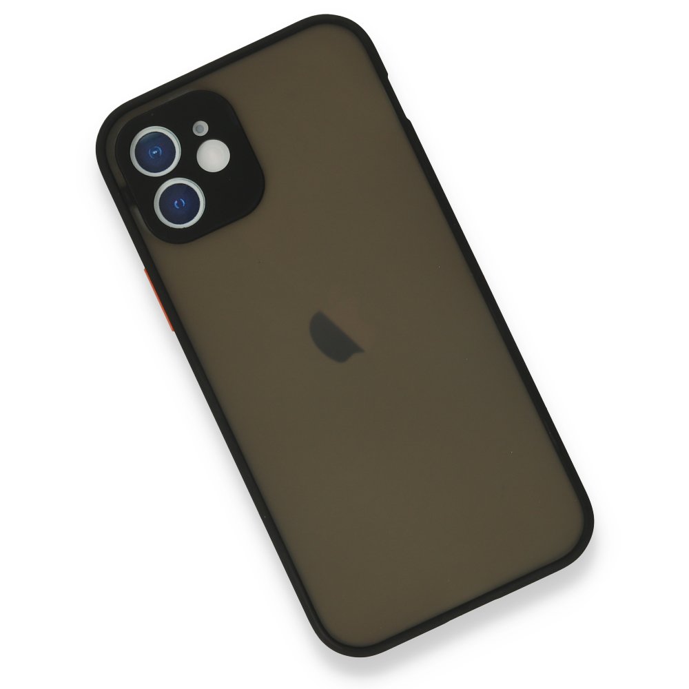 Newface iPhone 12 Mini Kılıf Montreal Silikon Kapak - Siyah