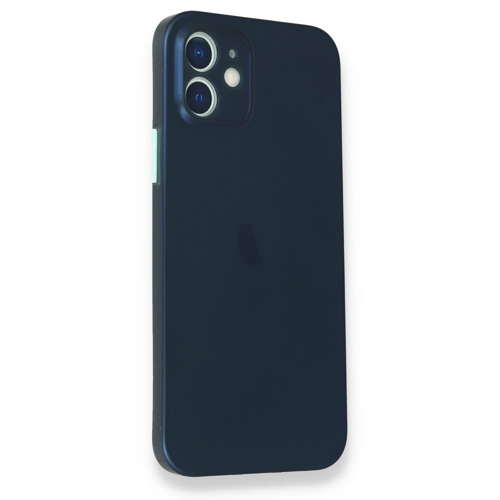 Newface iPhone 12 Mini Kılıf PP Ultra İnce Kapak - Mavi