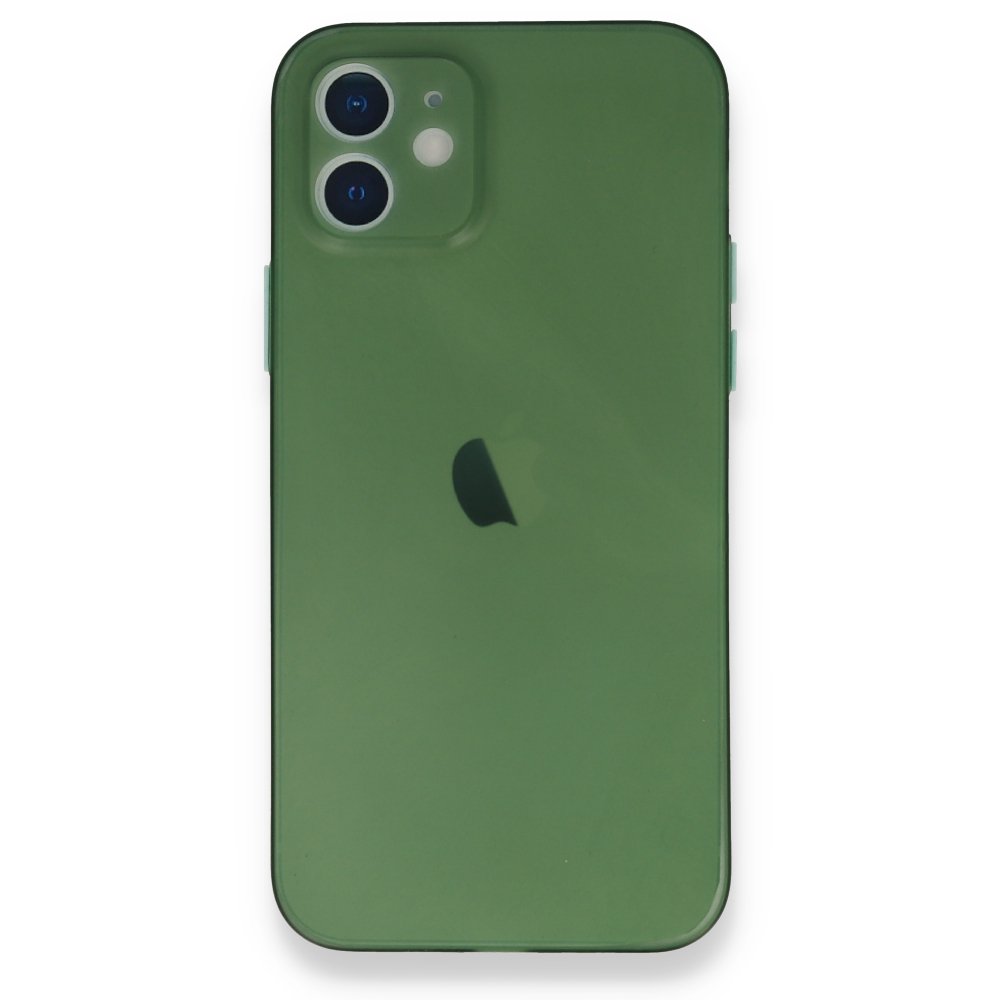 Newface iPhone 12 Mini Kılıf PP Ultra İnce Kapak - Yeşil