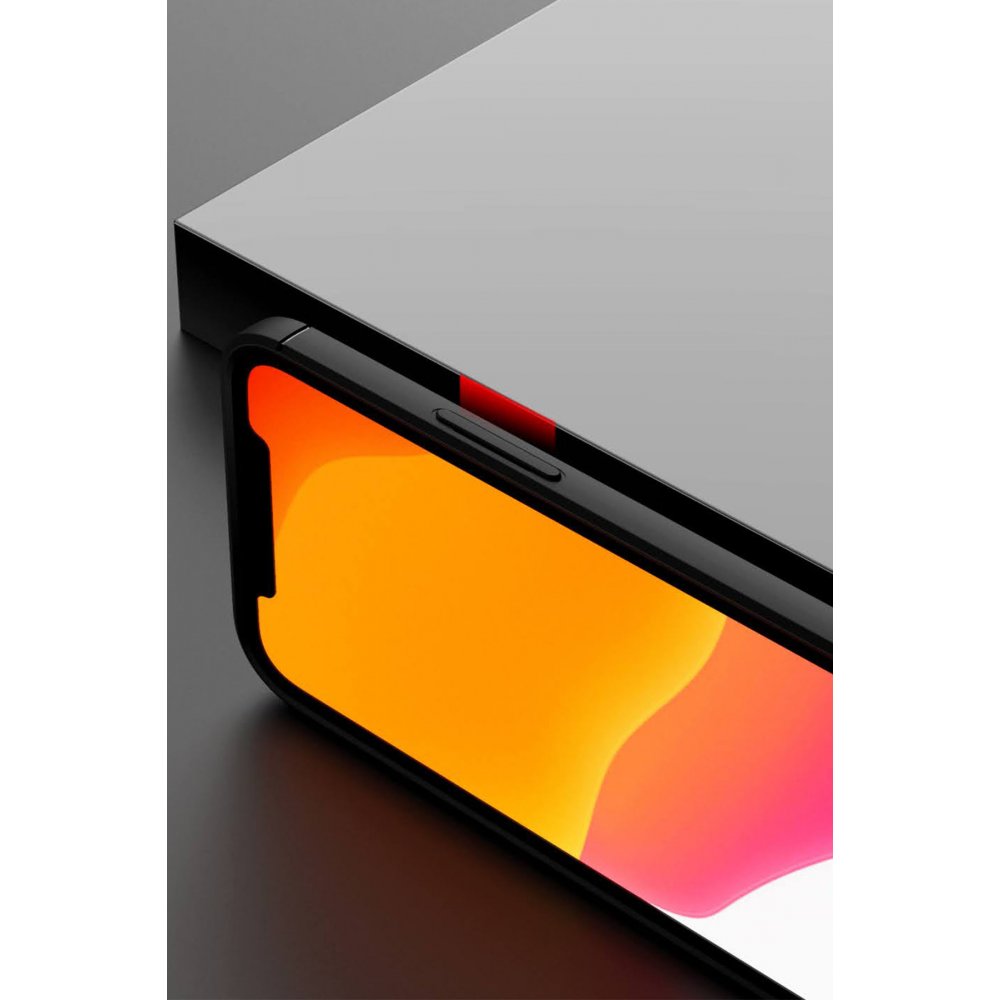 Newface iPhone 12 Mini Kılıf Range Yüzüklü Silikon - Kırmızı