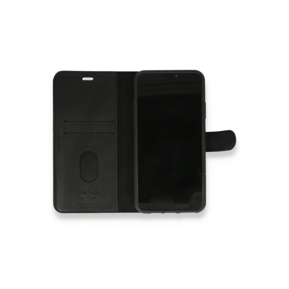 Newface iPhone 12 Mini Kılıf Trend S Plus Kapaklı Kılıf - Siyah