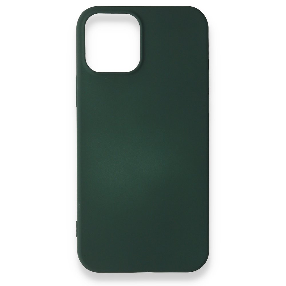 Newface iPhone 12 Mini Kılıf First Silikon - Koyu Yeşil