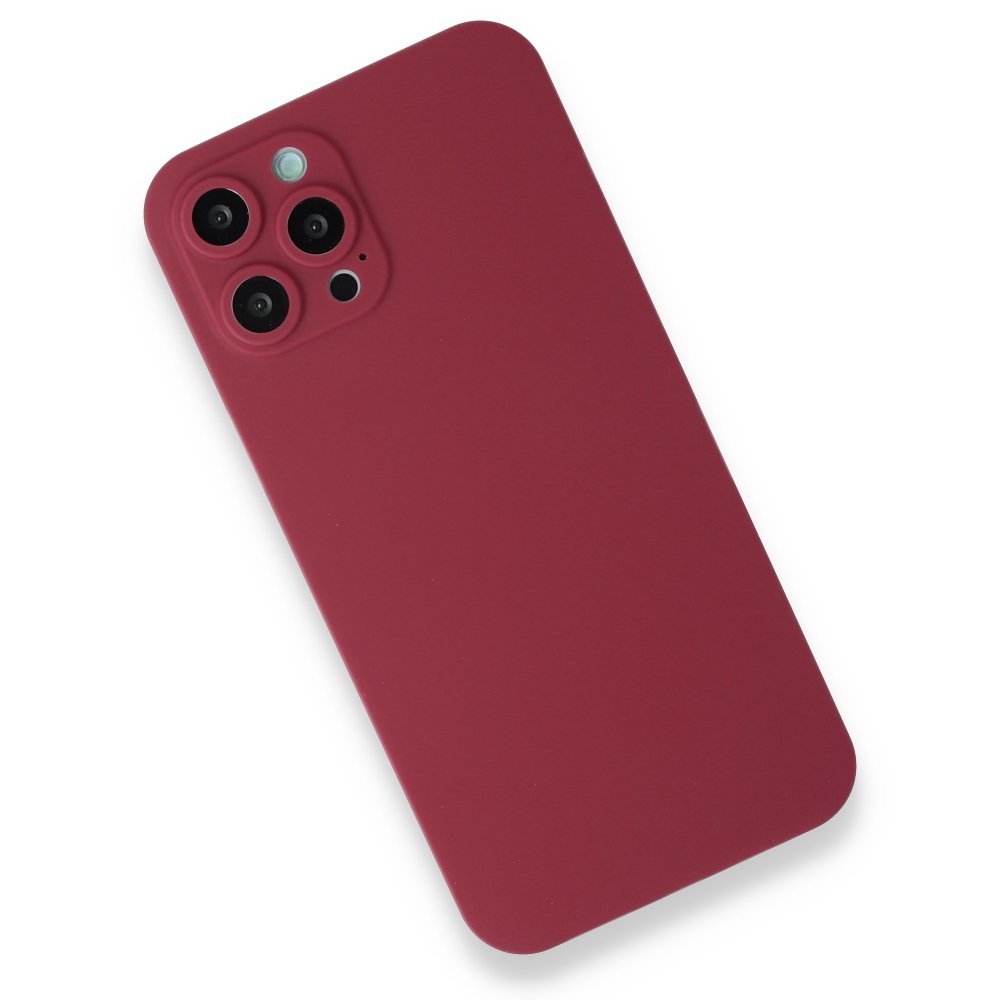 Newface iPhone 12 Pro Kılıf 360 Full Body Silikon Kapak - Kırmızı