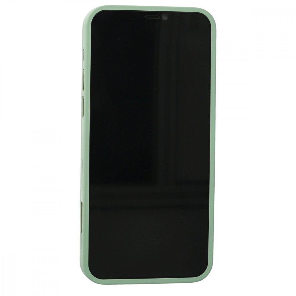 Newface iPhone 12 Pro Kılıf 360 Hayalet Full Body Silikon Kapak - Açık Yeşil