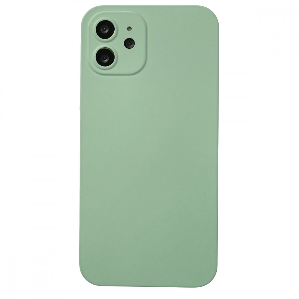 Newface iPhone 12 Pro Kılıf 360 Hayalet Full Body Silikon Kapak - Açık Yeşil