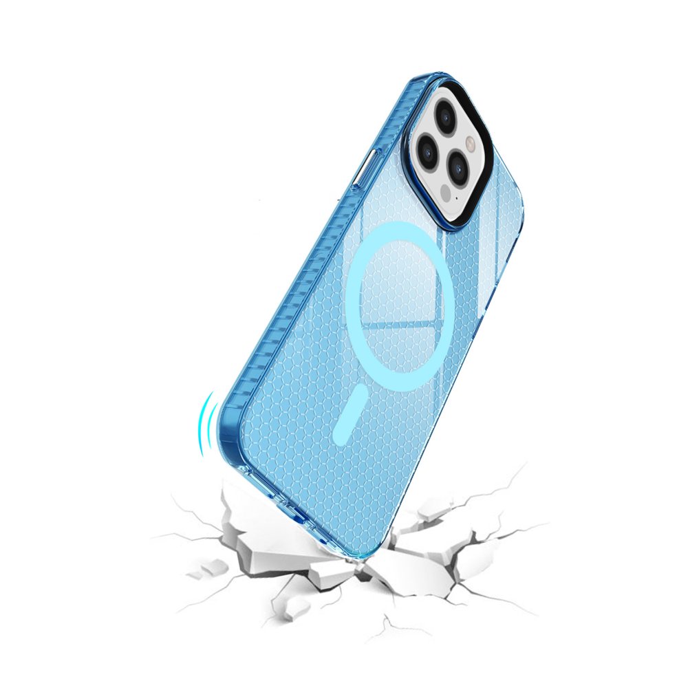 Newface iPhone 12 Pro Kılıf Beta Magneticsafe Silikon - Mavi