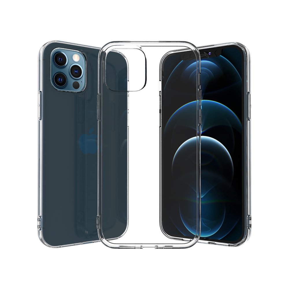Newface iPhone 12 Pro Kılıf Deluxe 2mm Şeffaf Silikon