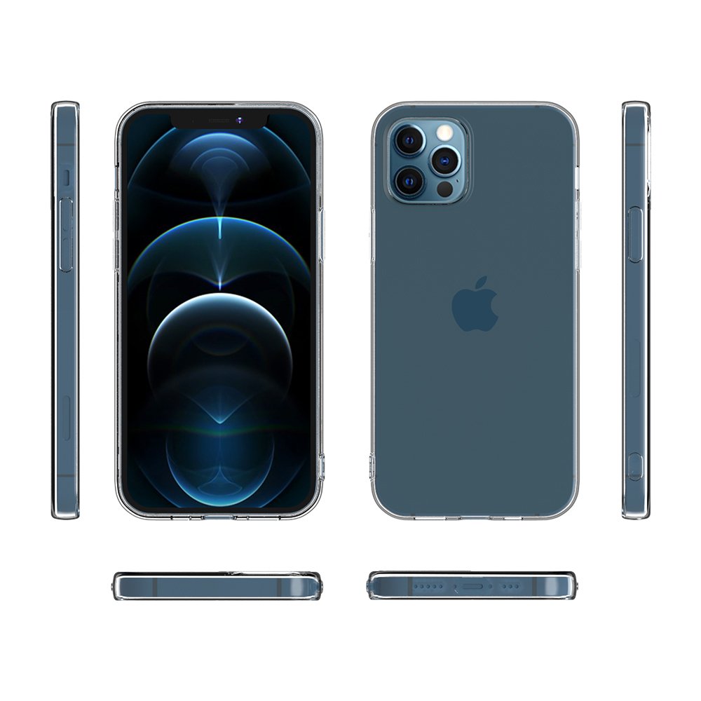 Newface iPhone 12 Pro Kılıf Deluxe 2mm Şeffaf Silikon