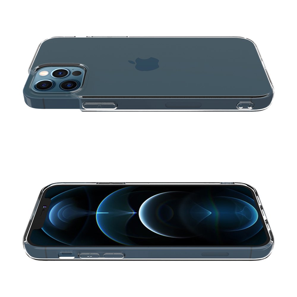 Newface iPhone 12 Pro Kılıf Deluxe 2mm Şeffaf Silikon