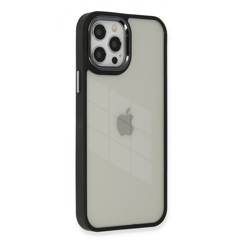 Newface iPhone 12 Pro Kılıf Dora Kapak - Siyah