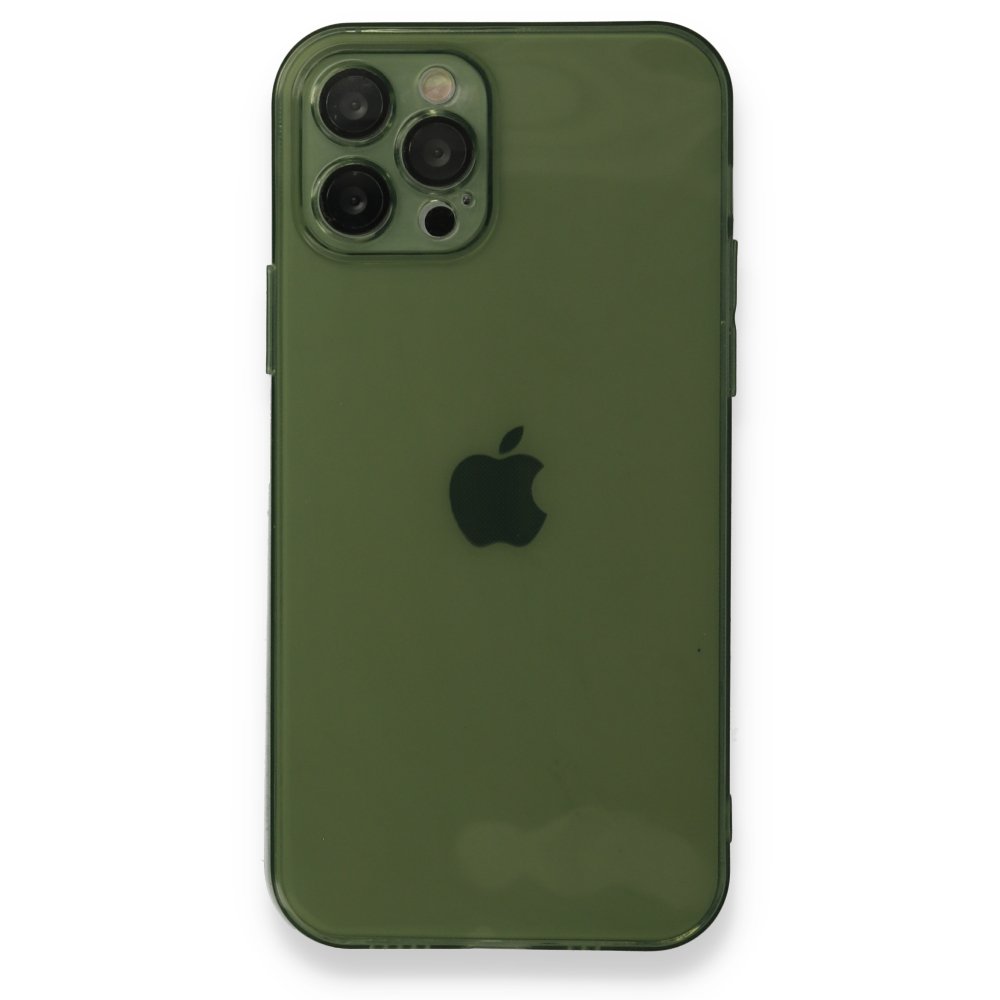 Newface iPhone 12 Pro Kılıf Fly Lens Silikon - Yeşil