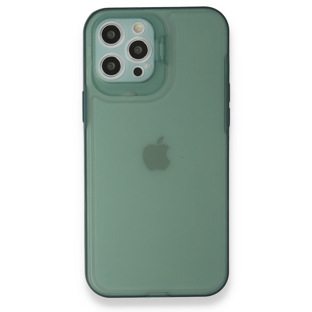 Newface iPhone 12 Pro Kılıf Jumbo Silikon - Koyu Yeşil