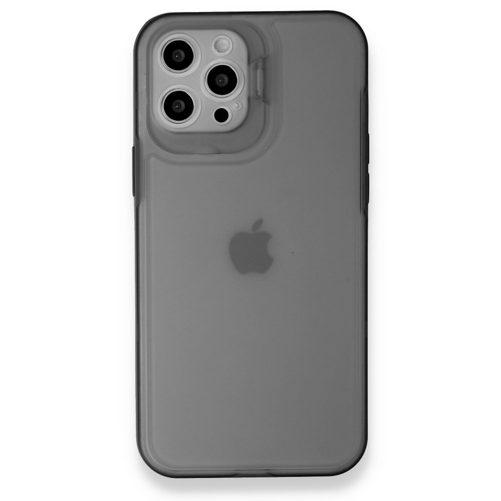 Newface iPhone 12 Pro Kılıf Jumbo Silikon - Siyah