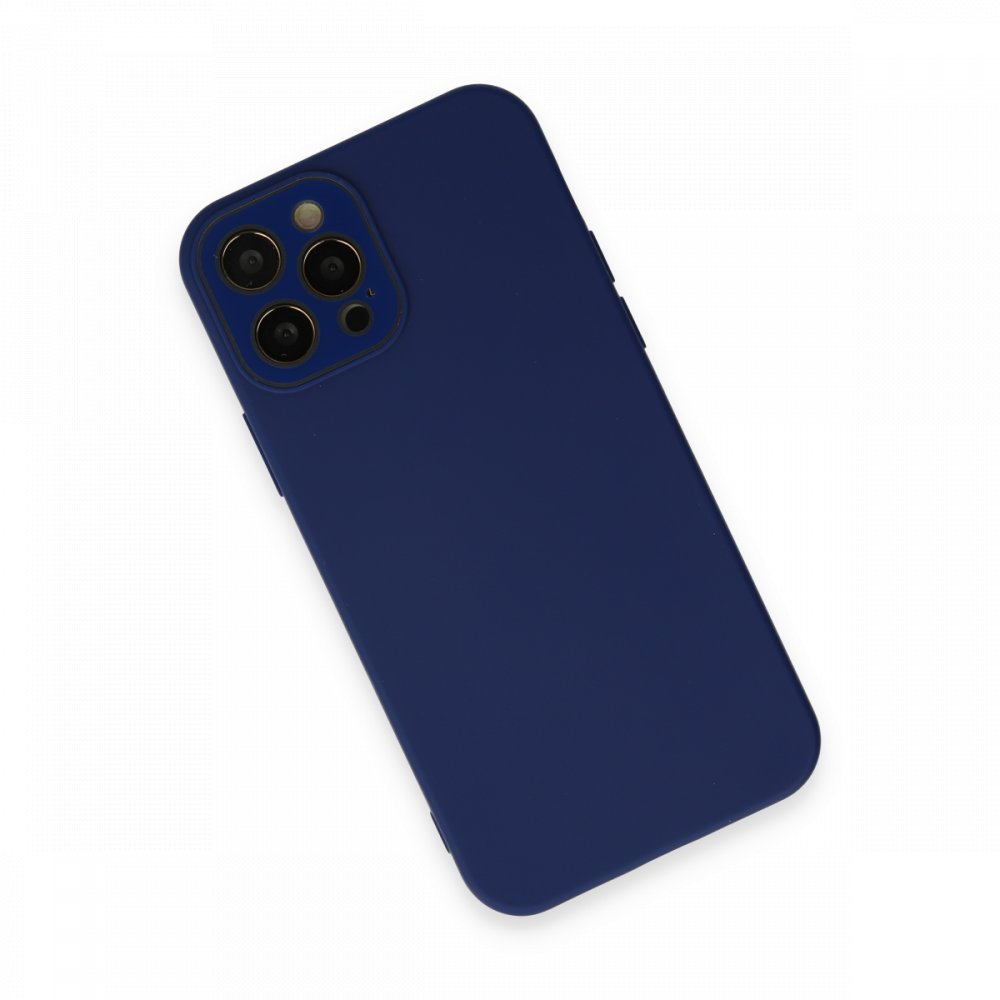 Newface iPhone 12 Pro Kılıf Lansman Glass Kapak - Sky Blue