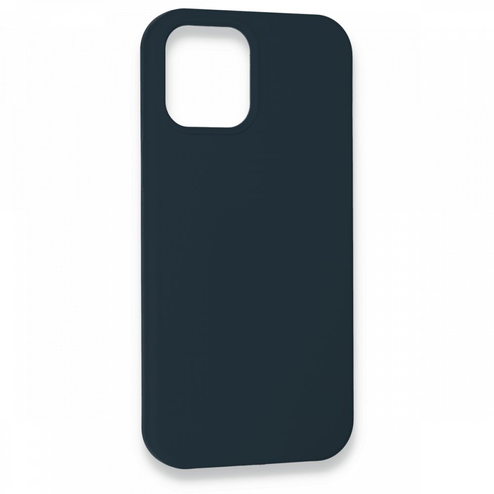 Newface iPhone 12 Pro Kılıf Lansman Legant Silikon - Gece Mavisi