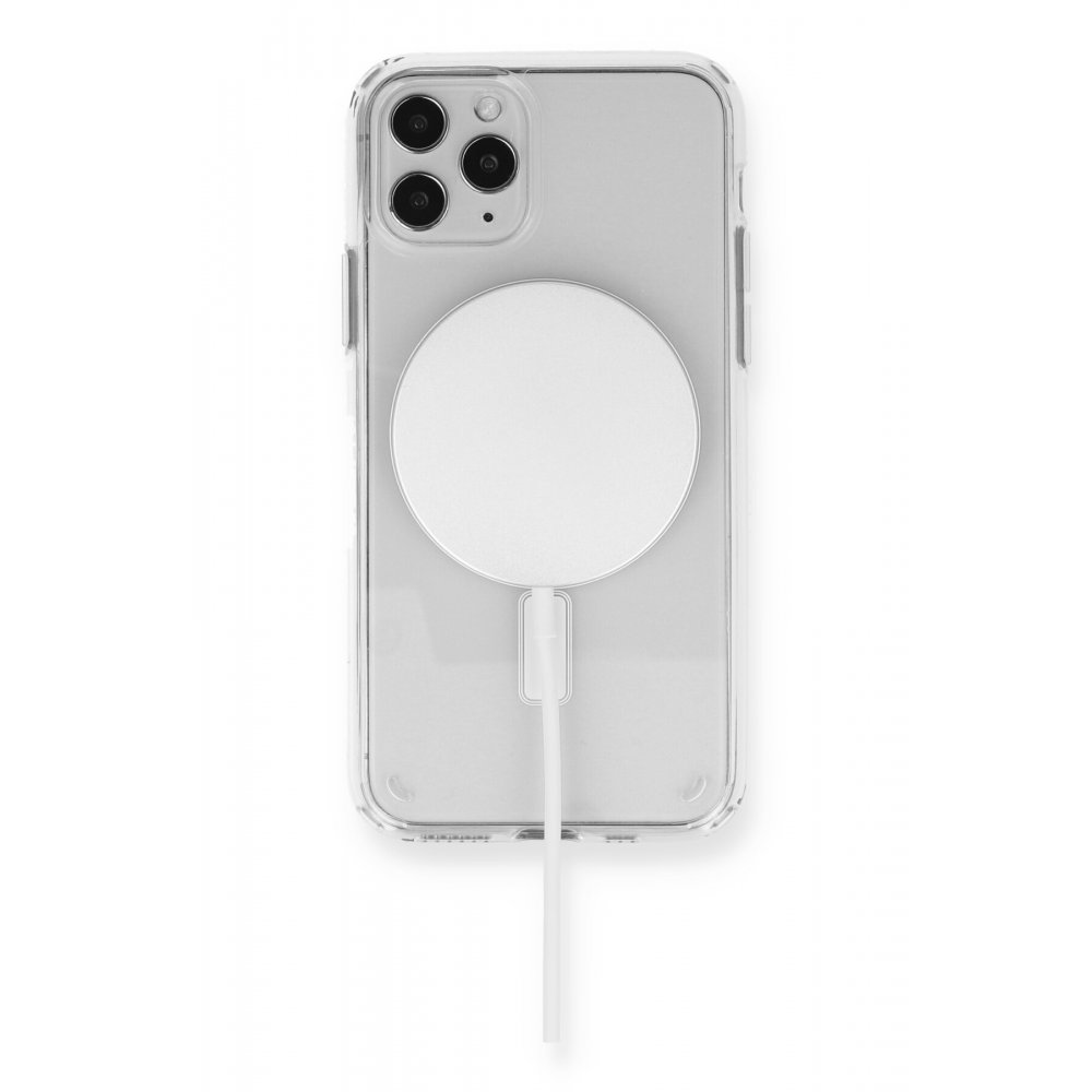 Newface iPhone 12 Pro Kılıf Magneticsafe Şeffaf Silikon - Şeffaf
