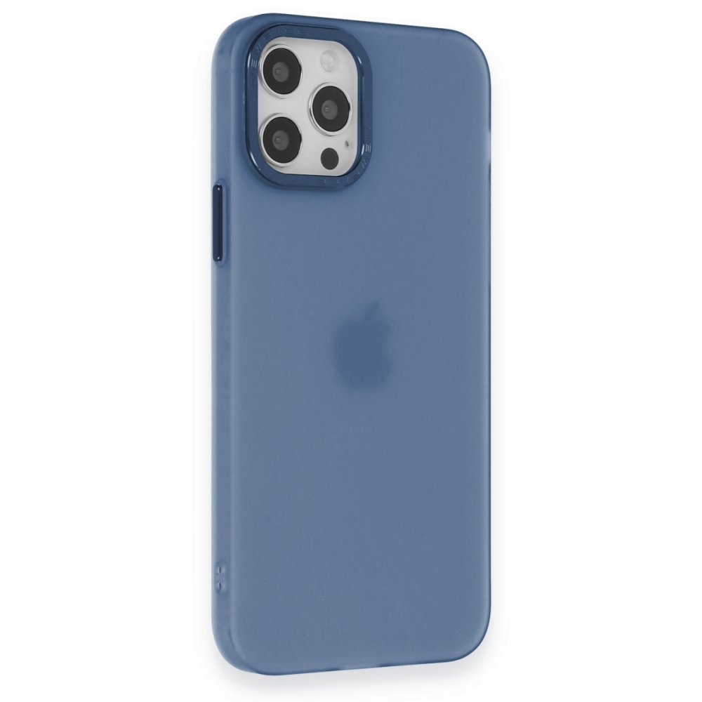 Newface iPhone 12 Pro Kılıf Modos Metal Kapak - Lacivert