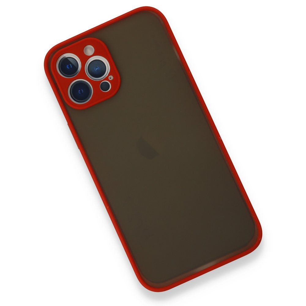 Newface iPhone 12 Pro Kılıf Montreal Silikon Kapak - Kırmızı