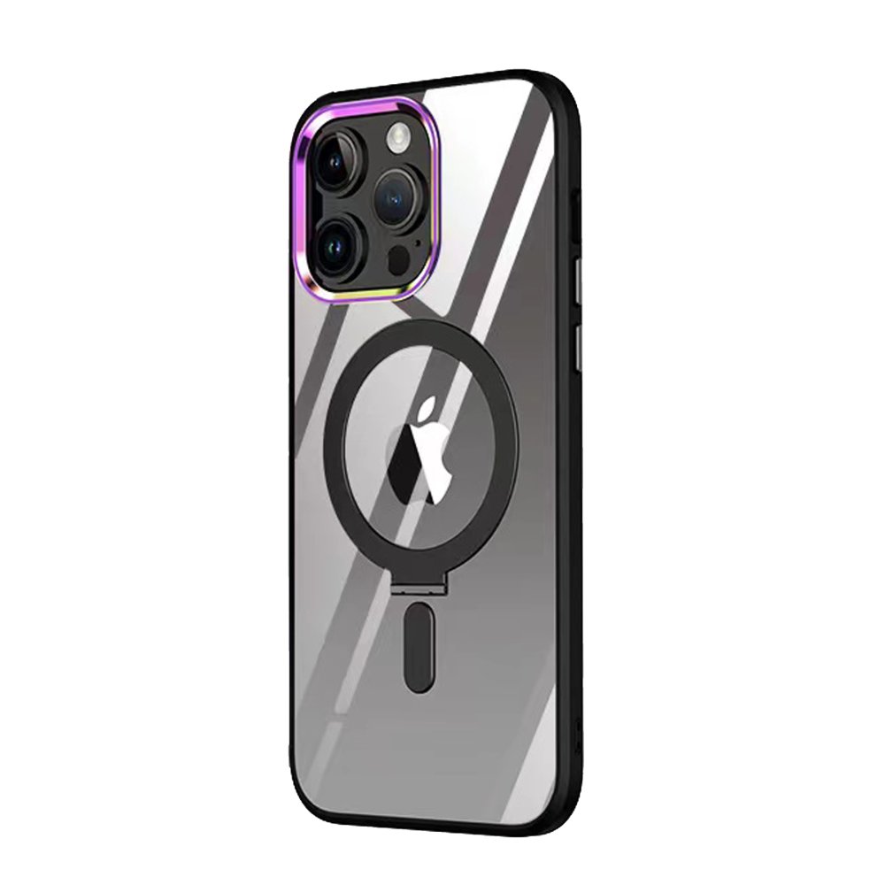 Newface iPhone 12 Pro Kılıf Mudo Magneticsafe Standlı Kapak - Siyah