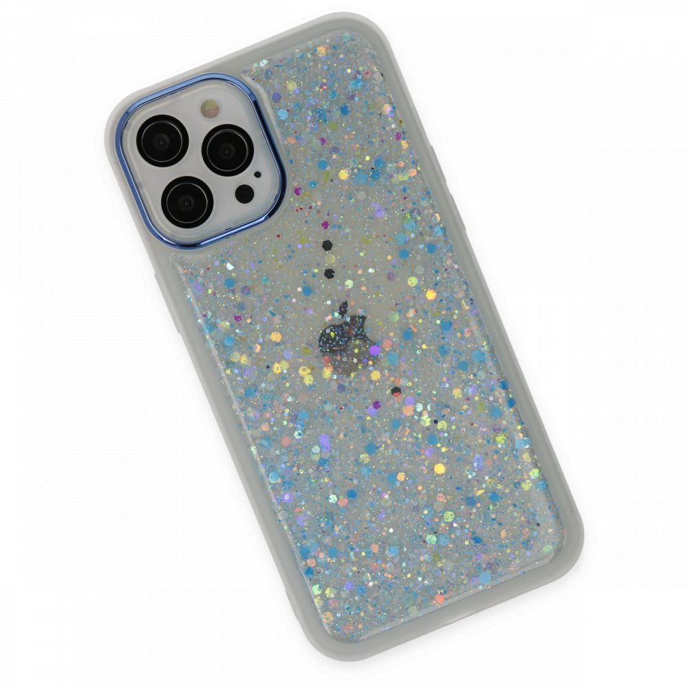 Newface iPhone 12 Pro Kılıf Neon Light Silikon - Mavi