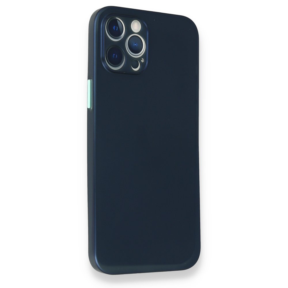 Newface iPhone 12 Pro Kılıf PP Ultra İnce Kapak - Mavi