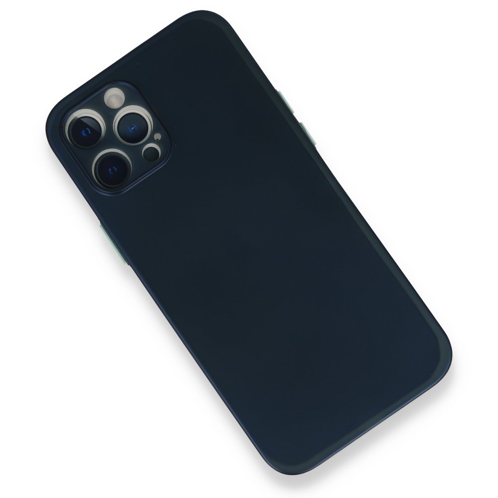 Newface iPhone 12 Pro Kılıf PP Ultra İnce Kapak - Mavi