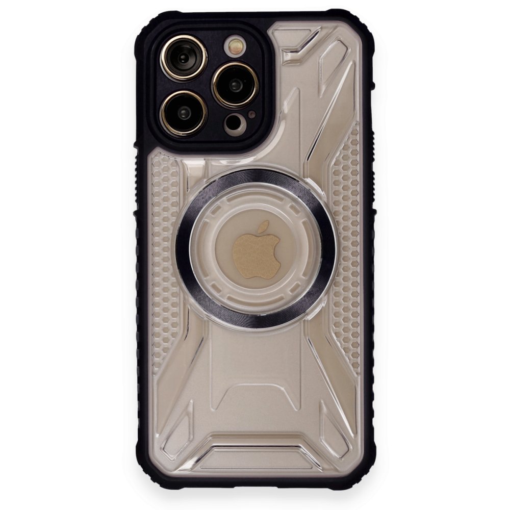 Newface iPhone 12 Pro Kılıf Prag Magneticsafe Kapak - Siyah