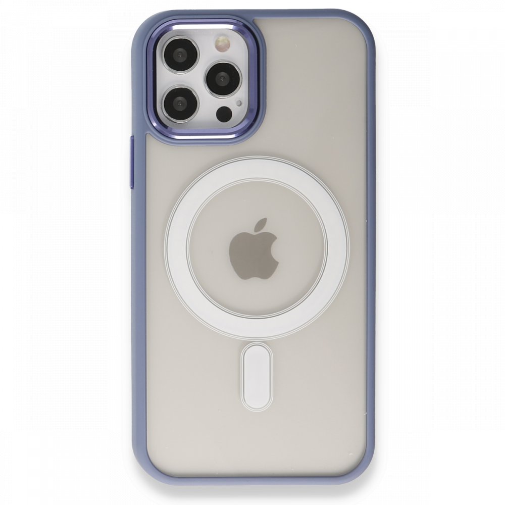 Newface iPhone 12 Pro Kılıf Room Magneticsafe Silikon - Sierra Blue