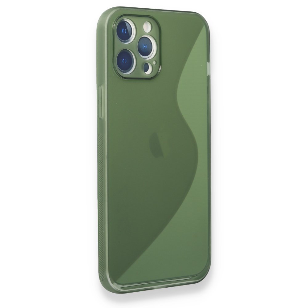 Newface iPhone 12 Pro Kılıf S Silikon - Yeşil