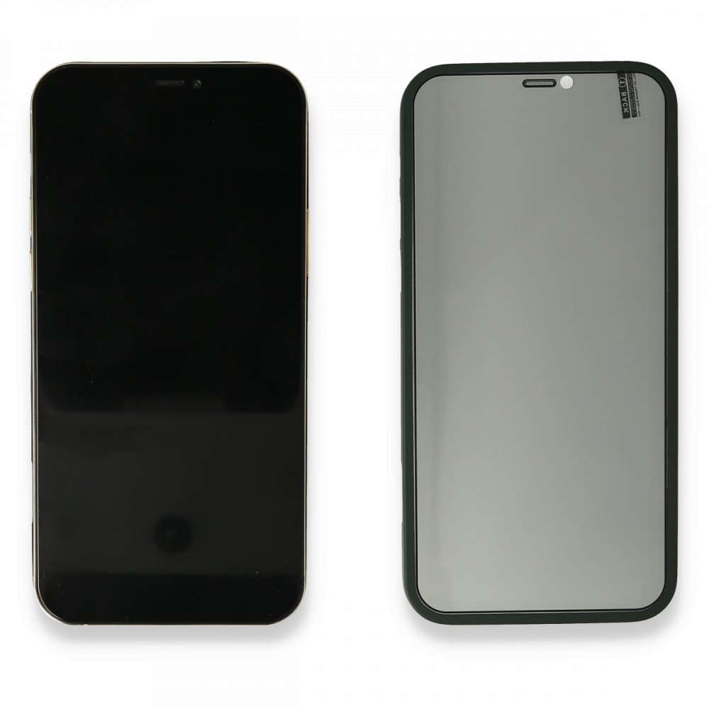Newface iPhone 12 Pro Max Kılıf 360 Hayalet Full Body Silikon Kapak - Açık Mavi