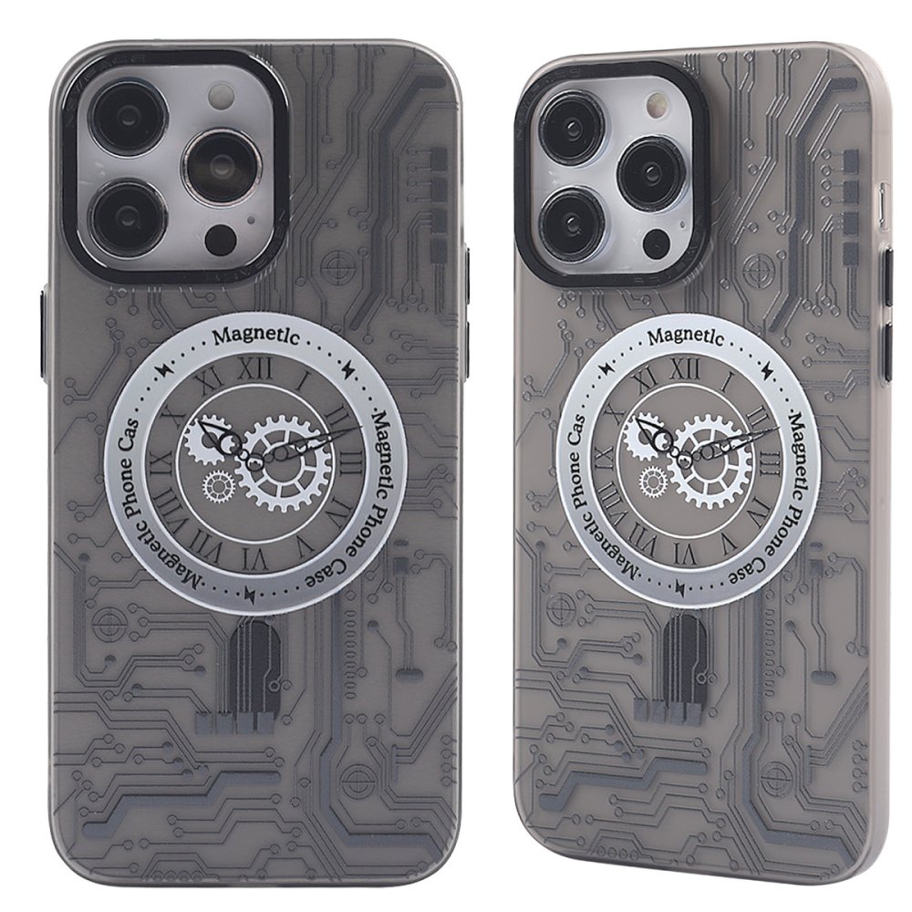 Newface iPhone 12 Pro Max Kılıf Apollo Magneticsafe Desenli Kapak - Apollo Siyah - 1