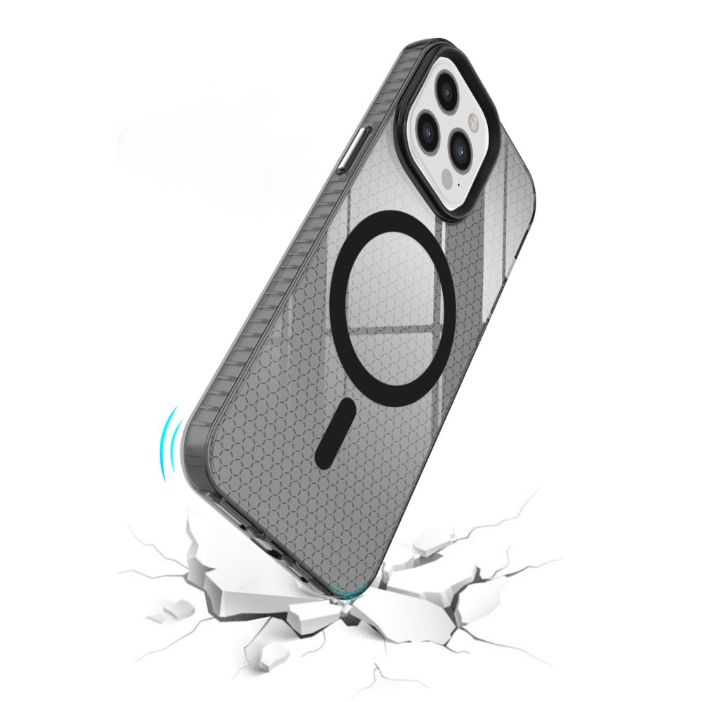 Newface iPhone 12 Pro Max Kılıf Beta Magneticsafe Silikon - Siyah