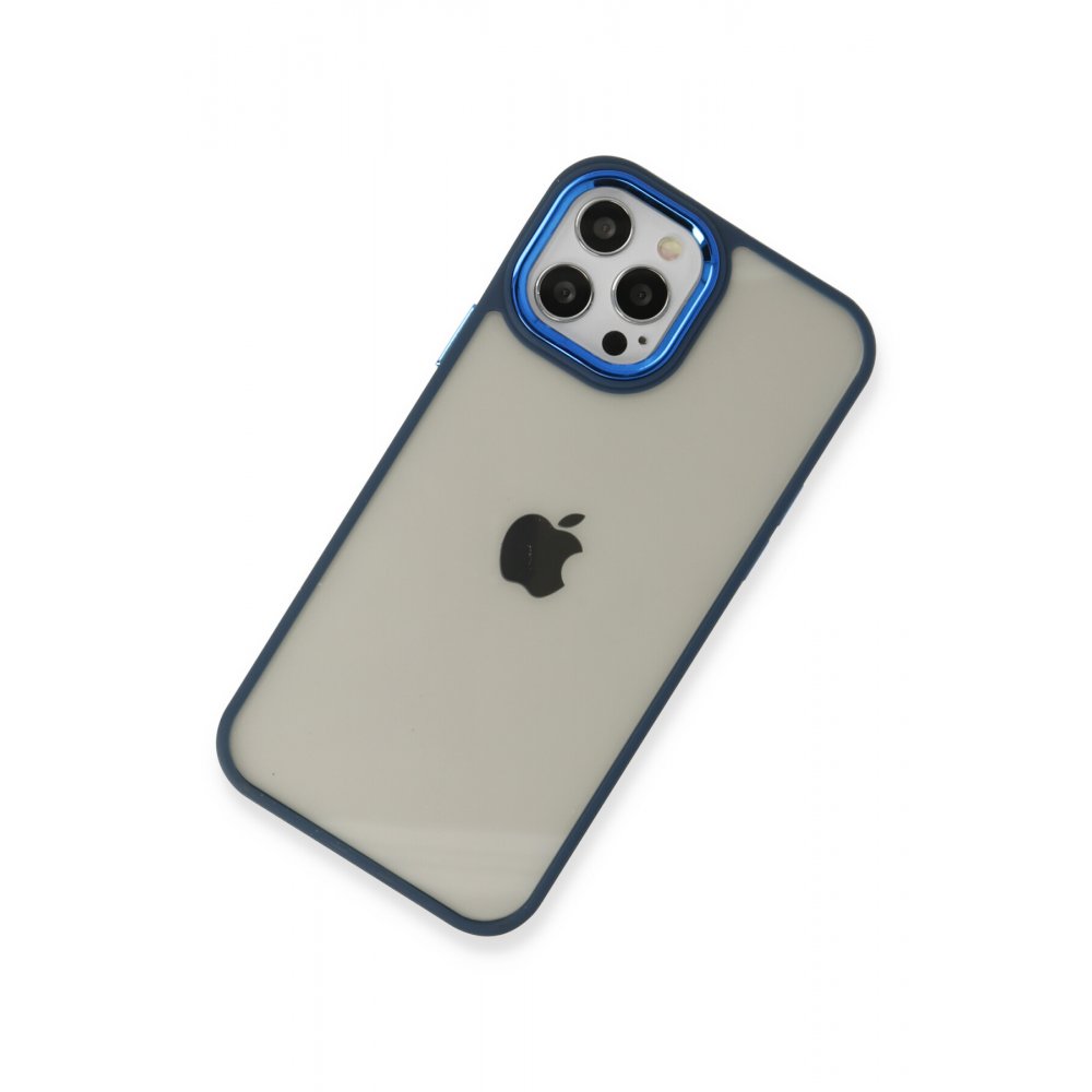 Newface iPhone 12 Pro Max Kılıf Dora Kapak - Mavi