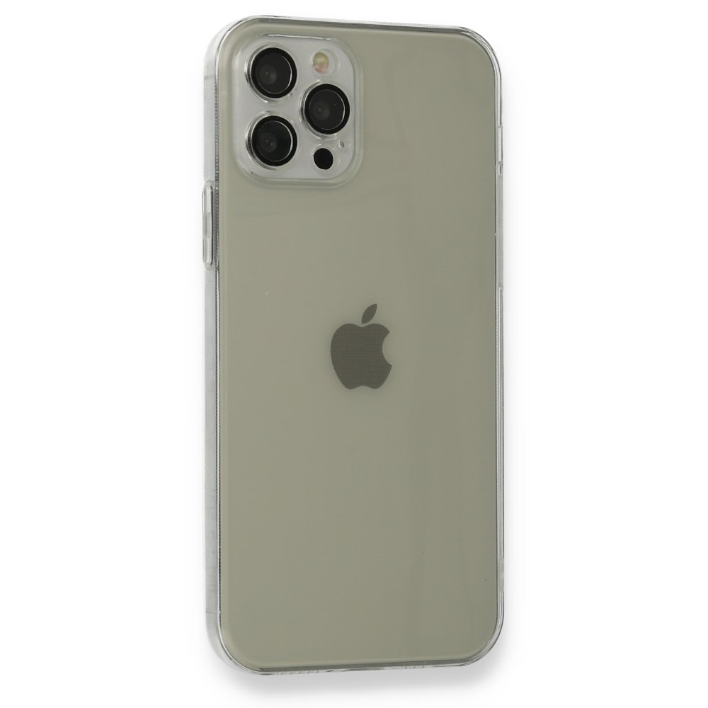 Newface iPhone 12 Pro Max Kılıf Fly Lens Silikon - Şeffaf
