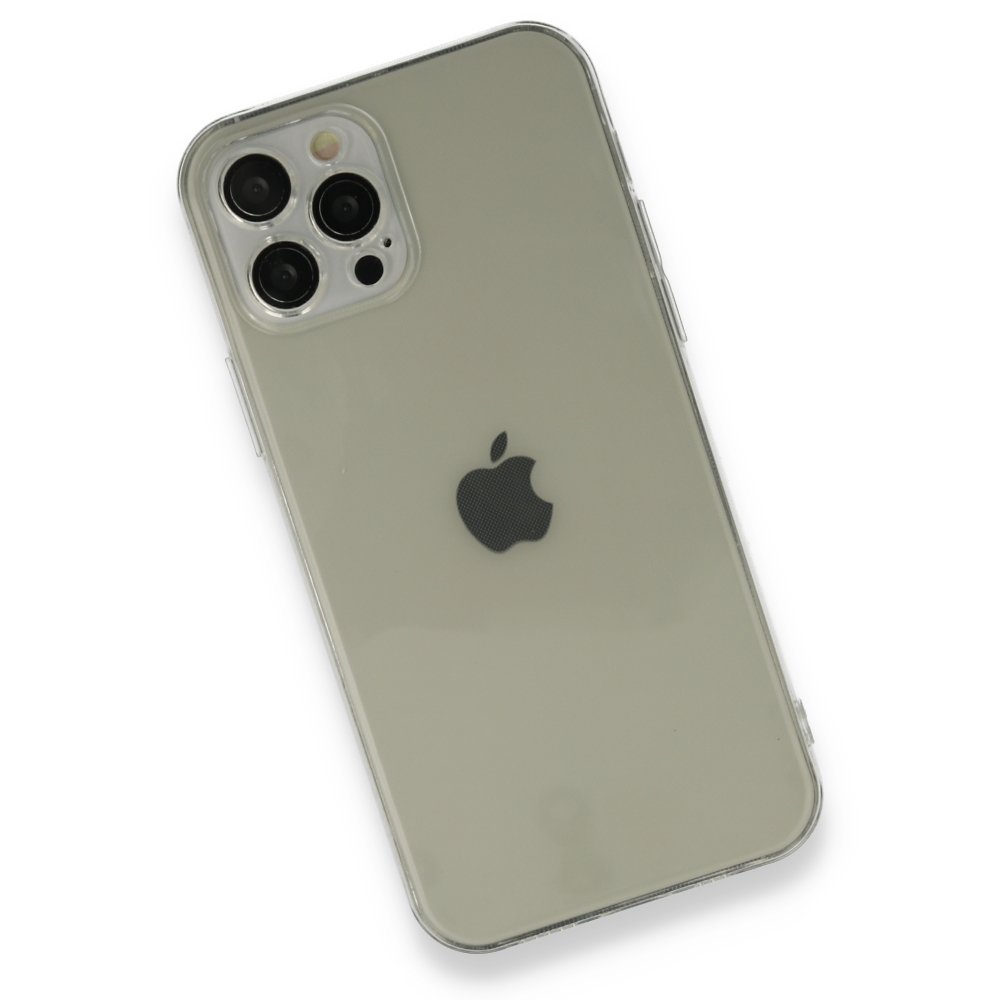 Newface iPhone 12 Pro Max Kılıf Fly Lens Silikon - Şeffaf
