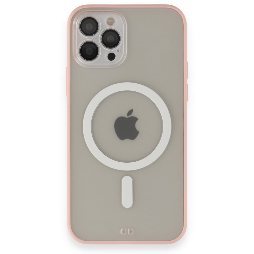 Newface iPhone 12 Pro Max Kılıf Grand Magneticsafe Kapak - Pembe