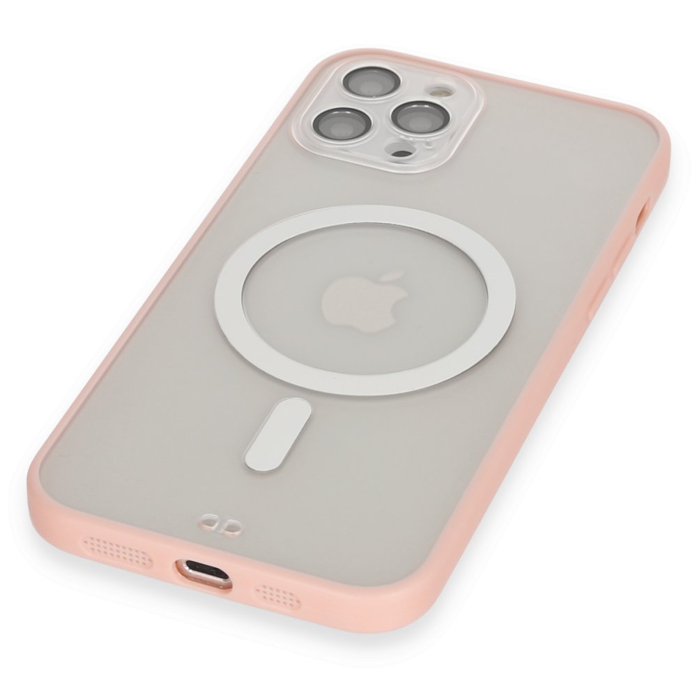 Newface iPhone 12 Pro Max Kılıf Grand Magneticsafe Kapak - Pembe