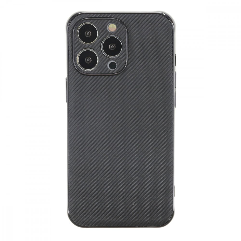 Newface iPhone 12 Pro Max Kılıf Harbon Silikon - Siyah