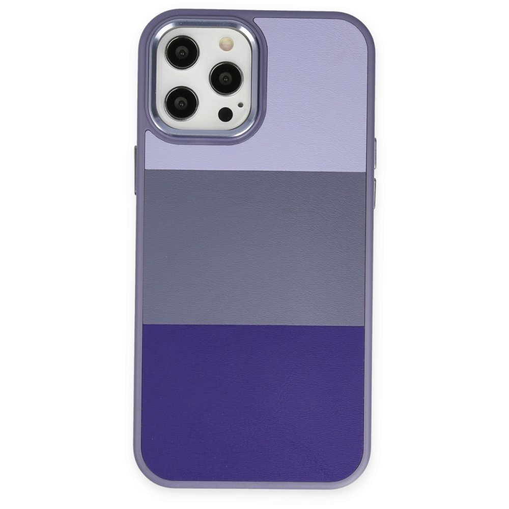 Newface iPhone 12 Pro Max Kılıf King Kapak - Lila-Mor