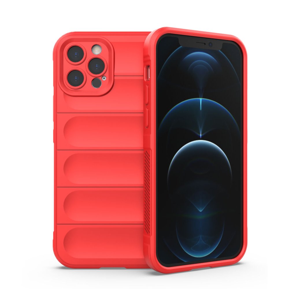 Newface iPhone 12 Pro Max Kılıf Optimum Silikon - Kırmızı